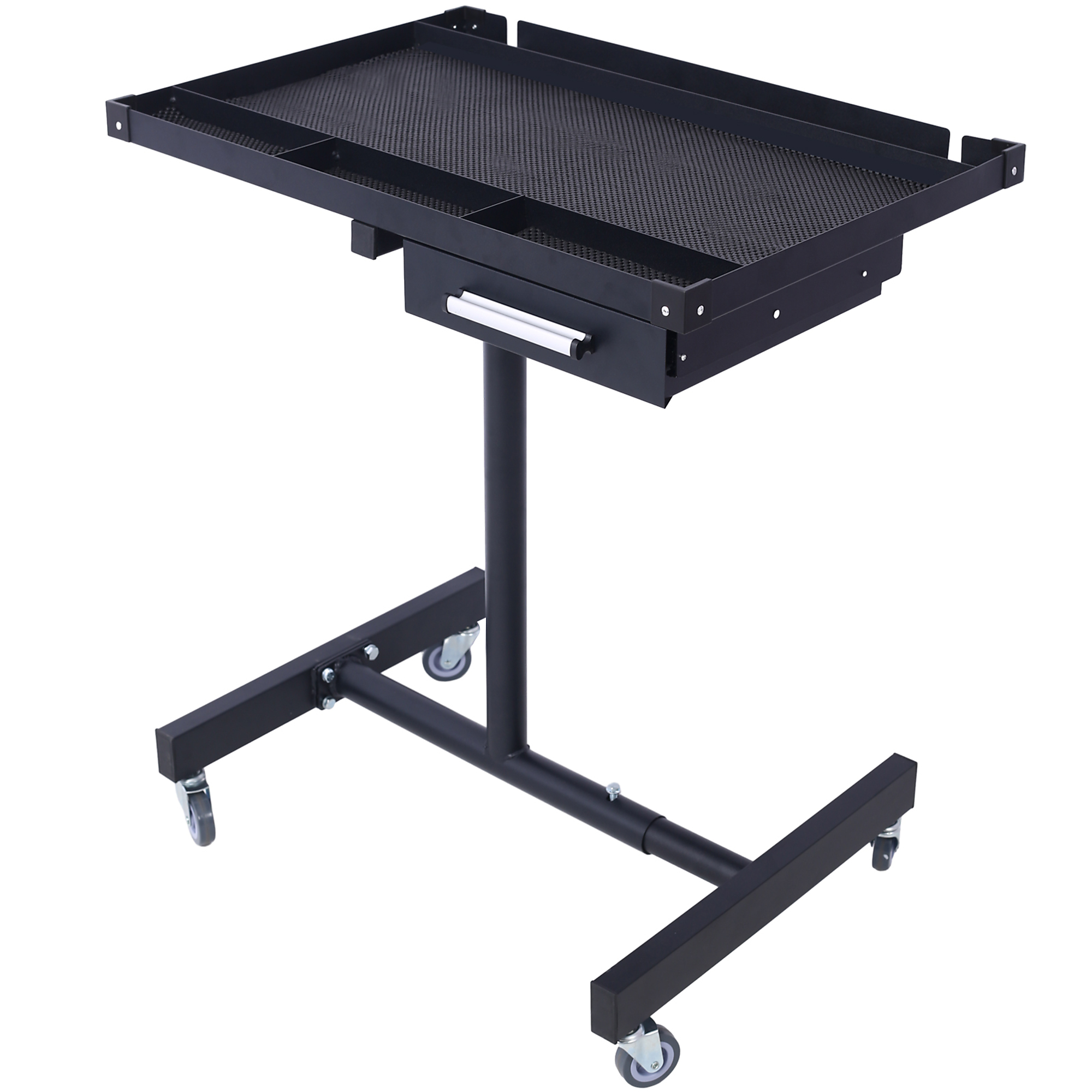 BlackTeck Multifunctional Workbench with Drawer — 29in. x 20in., Adjustable Height, Portable, 2.5in. Casters, Model# N2-65405